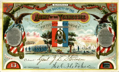 Eintrittskarte für General John D. Stevenson